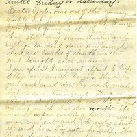Handwritten 8 page letter from Marcia Bruner to Lawrence Bruner, "It seems harder every Sunday…"