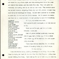 Frank H. Shoemaker typescript, 8 pages, detailing bird sightings, field trips, photography, and associated activities in Omaha, Nebraska.