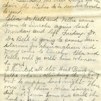 Handwritten 8 page letter from Marcia Bruner to Lawrence Bruner, "It seems harder every Sunday…"