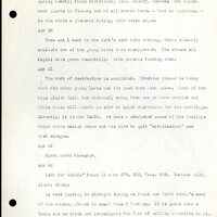 Frank H. Shoemaker typescript, 32 pages, detailing bird sightings, field trips, photography, and associated activities in Omaha, Nebraska.