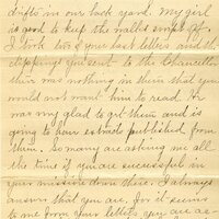 Handwritten 11 page letter from Marcia Bruner to Lawrence Bruner, "Today is Friday, but I thought I would…"
