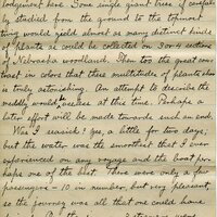Handwritten 4 page letter from Lawrence Bruner to Psyche, "Well here we are in the capital city of this southmost…"