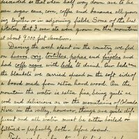 Handwritten 4 page letter from Lawrence Bruner to Marcia Bruner, "We, Mr. Leary and I, have returned from a trip…"