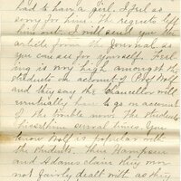 Handwritten 7 page letter from Marcia Bruner to Lawrence Bruner, "I suppose it is about time I should write to you although I feel as if it might..."
