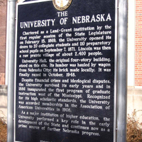 Historical marker at the site of . View Image