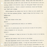 Elizabeth Van Sant transcribed letters