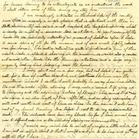 Handwritten 2 page letter from Lawrence Bruner to  Marcia Bruner, "I am beginning to feel quite anxious for a letter from home..."