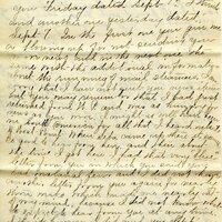 Handwritten 5 page letter from Marcia Bruner to Lawrence Bruner, "I think I will have to change the day that I write…"