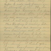 Handwritten 6 page letter from Marcia Bruner to Lawrence Bruner, "Who would have thought…"
