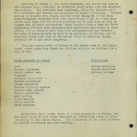 Frank Shoemaker Narratives, Sidney, Banner County, Scotts Bluff, July 30-Aug. 9, 1911