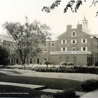 Garden area north of , 1930s.