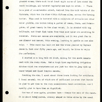 Frank H. Shoemaker typescript, 8 pages, on trip to Agate Springs Ranch with bird list.