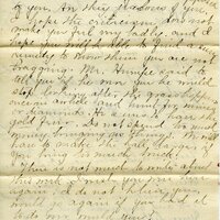 Handwritten 11 page letter from Marcia Bruner to Lawrence Bruner, "The letter you wrote June 27 got here…"