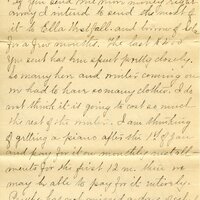 Handwritten 8 page letter from Marcia Bruner to Lawrence Bruner, "This last week has been full of events…"
