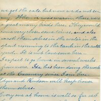 Handwritten 10 page letter from Lillie C. Bruner to Lawrence Bruner, "We read several of your letters sent from home…"