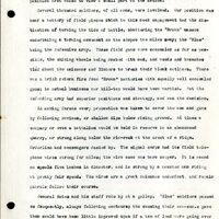 Frank H. Shoemaker typescript, 28 pages, titled "At Fort Riley, Kansas" on activities at Fort Riley between Oct. 12-29, 1903.