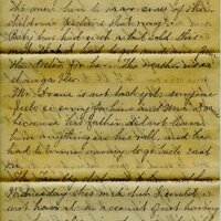 Handwritten 6 page letter from Marcia Bruner to Lawrence Bruner, "I feel more like taking a nap than writing a letter…"