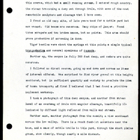 Frank H. Shoemaker typescript, 9 pages, on Wildcat Range and owls, fossils, and lantern slides.