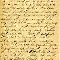Handwritten 2 page letter from Mother to Marcia Bruner, Lawrence Bruner, and all, "I will now answer your kind letters…"