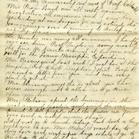 Handwritten 5 page letter from Marcia Bruner to Lawrence Bruner, "I think I will have to change the day that I write…"