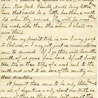 Handwritten 4 page letter from Lawrence Bruner to Psyche Bruner, "Just a week ago today I wrote a letter (to Mamma) from Carcarañá..."