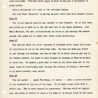 Elizabeth Van Sant transcribed letters