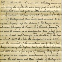 Handwritten 4 page letter from Lawrence Bruner to Marcia Bruner, "We, Mr. Leary and I, have returned from a trip…"
