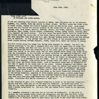 Frank H. Shoemaker typescript, 7 pages, detailing story titled "Wild Goose Trip."