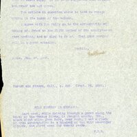 Typewritten letter, 1 page, from Frank H. Shoemaker to Robert H. Wolcott, "I enclose the 'wild passenger pigeon' article, having made an exact copy. It is to be regretted that details and proof are not given."