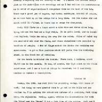 Frank H. Shoemaker typescript, 28 pages, titled "At Fort Riley, Kansas" on activities at Fort Riley between Oct. 12-29, 1903.