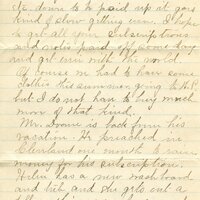 Handwritten 5 page letter from Marcia Bruner to Lawrence Bruner, "It is discouraging work trying to…"
