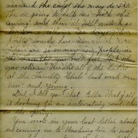 Handwritten 5 page letter from Marcia Bruner to Lawrence Bruner, "I think I will have to change the day that I write…"