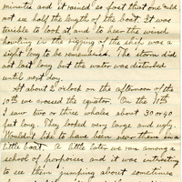 Handwritten 8 page letter from Lawrence Bruner to Psyche Bruner, "Since Mamma does not lile long letters I guess that I will write the long ones to you and Helen..."