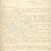 Handwritten letter, 1 page, from Robert H. Wolcott to Frank H. Shoemaker, "I enclose your copy."