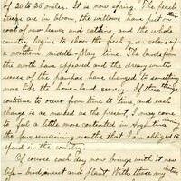 Handwritten 4 page letter from Lawrence Bruner to Psyche Bruner, "Just a week ago today I wrote a letter (to Mamma) from Carcarañá..."