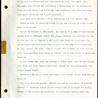 Frank H. Shoemaker typescript, 46 pages, detailing bird sightings, field trips, photography, and associated activities in Omaha, Nebraska.