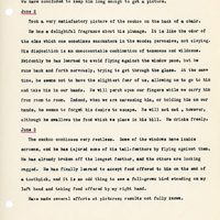Elizabeth Van Sant transcribed letters