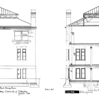 North Elevation and Building Section