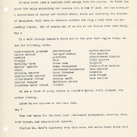 Elizabeth Van Sant transcribed letters