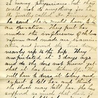 Handwritten 4 page letter from Marcia Bruner to Lawrence Bruner, "Today is a little cooler…"