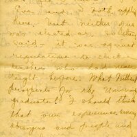 Handwritten 18 page letter from Amy Bruner to Lawrence Bruner, "Did you think I was never going to write…"