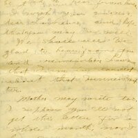 Handwritten 18 page letter from Amy Bruner to Lawrence Bruner, "Did you think I was never going to write…"
