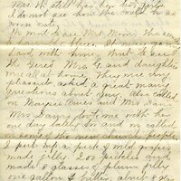 Handwritten 6 page letter from Marcia Bruner to Lawrence Bruner, "I did not go to church today..."