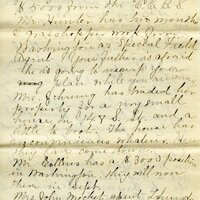 Handwritten 11 page letter from Marcia Bruner to Lawrence Bruner, "The letter you wrote June 27 got here…"