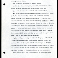 Frank H. Shoemaker typescript, 9 pages, on Wildcat Range and owls, fossils, and lantern slides.