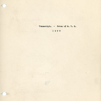 Elizabeth Van Sant transcribed letters