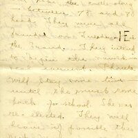 Handwritten 18 page letter from Amy Bruner to Lawrence Bruner, "Did you think I was never going to write…"