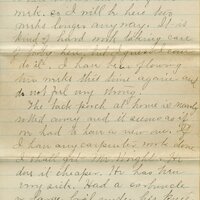 Handwritten 3 page letter from Marcia Bruner to Lawrence Bruner, "this time of the year. I spent the day with Mrs..."