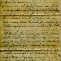 Handwritten 6 page letter from Marcia Bruner to Lawrence Bruner, "I feel more like taking a nap than writing a letter…"