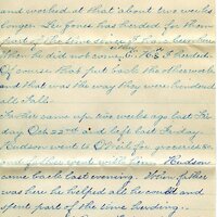 Handwritten 10 page letter from Lillie C. Bruner to Lawrence Bruner, "We read several of your letters sent from home…"